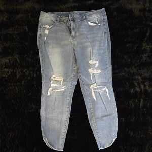 Distressed Light Blue Jeans XXL